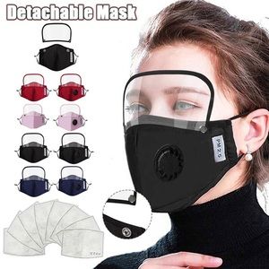 Detachable face mask with eye protection